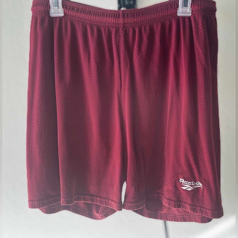 Reebok Men's Deep Red Athletic Shorts